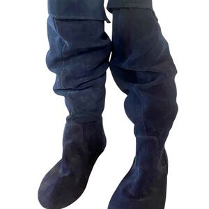 🎉HP🎉Gianni Bini Women's Suede Knee-High Boots Navy- size 8M🎉HP🎉